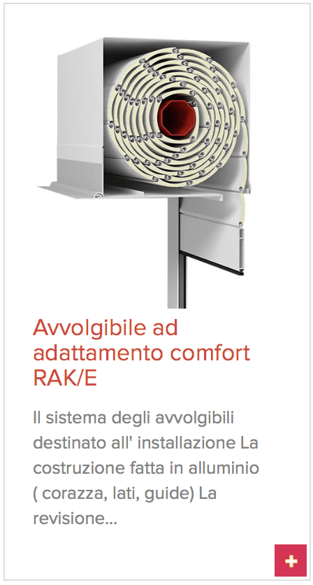avvolgibile ad adattamento RAK/E
